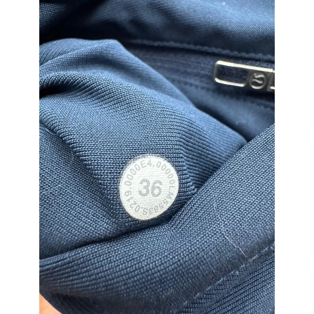 Lululemon Slim Fit Warpstreme ABC Chino Pants Trousers True Navy Mens Size 36
